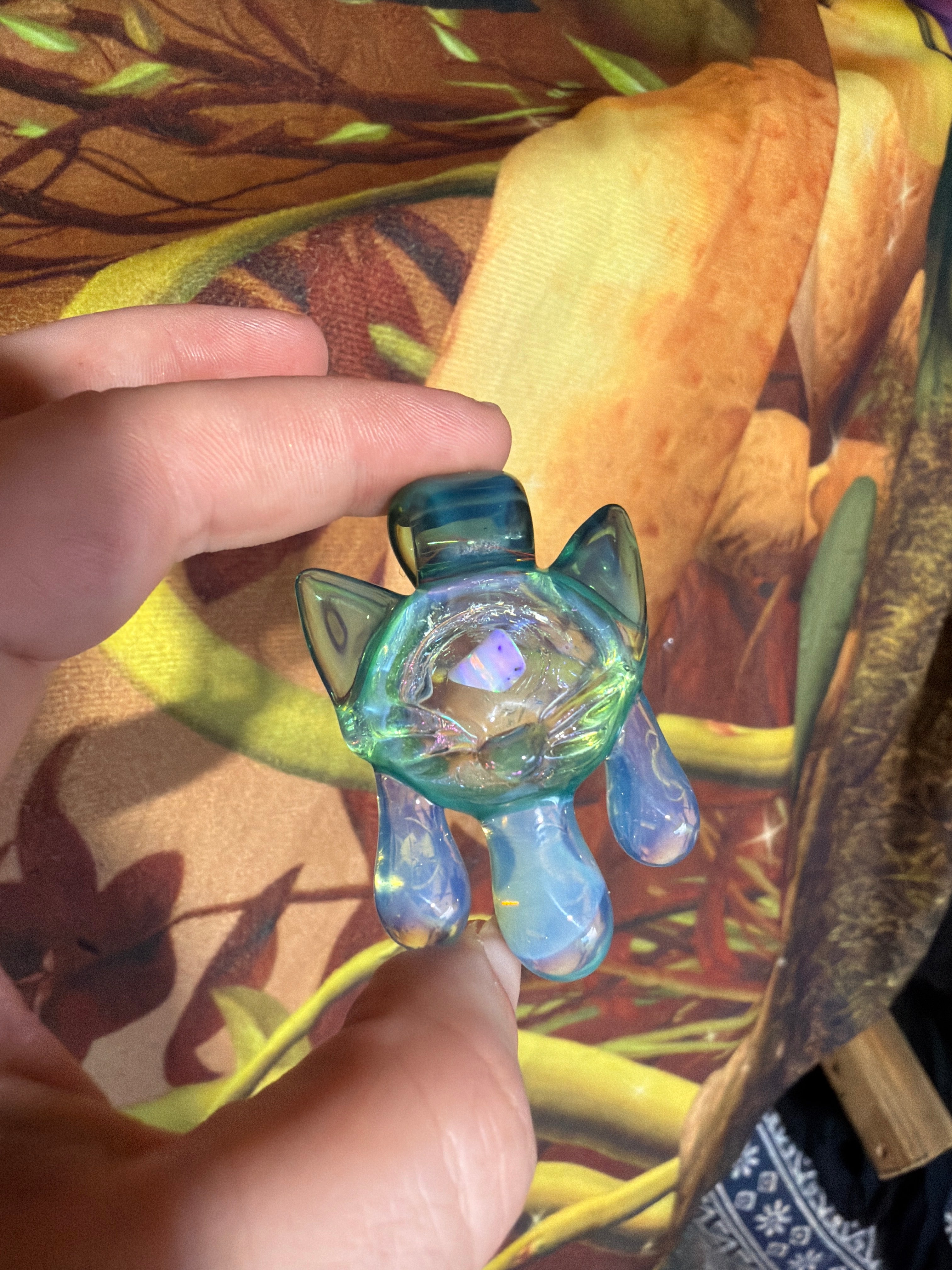 Sea green opal kitty