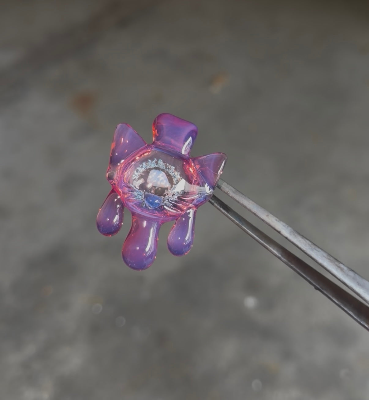 Pink drippy opal